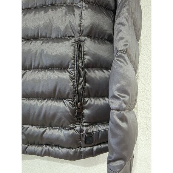 Andrew Marc Packable Lightweight Down Puffer Jacket Hooded XS Gray Women’s - Picture 2 of 7